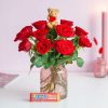 Brievenbus bloemen Rozen en Knuffel