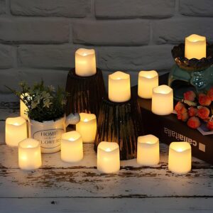 Set van 24 LED Waxinelichtjes – Flikkerende Vlamloze Theelichtjes voor Sfeervolle Decoratie