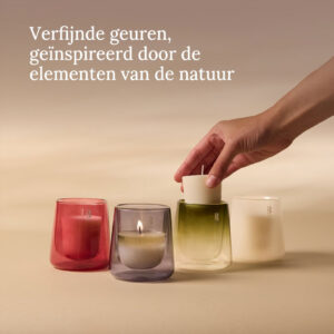 Bolsius CleanLight Starterkit Groen – Navulbare Geurkaars met Glazen Houder en 8 Geurende Refills – Tot 216 Branduren - Afbeelding 5