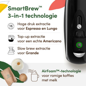 Krups NESCAFÉ Dolce Gusto NEO Latte YY5892FD Zwart – Koffiemachine met 2 Starbucks Mugs en Koffiebundel - Afbeelding 3