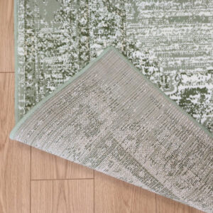 Flycarpets Antico Vintage Vloerkleed Mintgroen 140x200 cm – Laagpolig Klassiek Tapijt - Afbeelding 2
