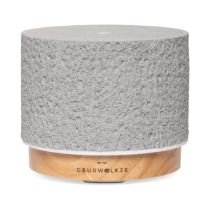 Geurwolkje Satori Vulcano Grey Aroma Diffuser – Ultrasone Geurverspreider van Steencomposiet, 200 ml