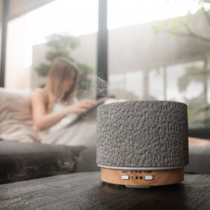 Geurwolkje Satori Vulcano Grey Aroma Diffuser – Ultrasone Geurverspreider van Steencomposiet, 200 ml - Afbeelding 7