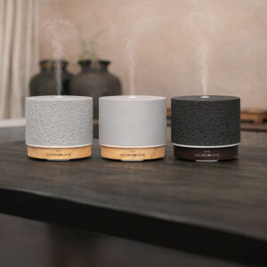 Geurwolkje Satori Vulcano Grey Aroma Diffuser – Ultrasone Geurverspreider van Steencomposiet, 200 ml - Afbeelding 3