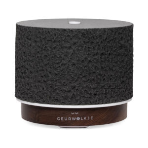 Geurwolkje Satori Vulcano Black Aroma Diffuser – Ultrasone Geurverspreider van Steencomposiet, 200 ml