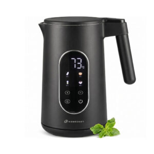 HomeShift Waterkoker 1,7 Liter 2200W Zwart – Dubbelwandig met Temperatuurregeling en Warmhoudfunctie