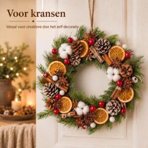 206 Item Kerst Guirlande Decoratie, Voor Tafel Raam Tafelkleed Cadeautjes - Afbeelding 2