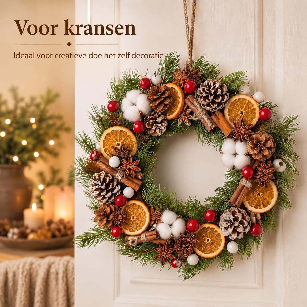 206 Item Kerst Guirlande Decoratie, Voor Tafel Raam Tafelkleed Cadeautjes - Afbeelding 2