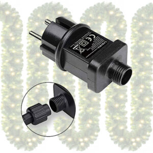 Kerstguirlande met Verlichting 5 Meter – 100 Warmwitte LED's, IP44 voor Binnen en Buiten - Afbeelding 5