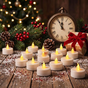 LED-theelichtjes met Timer en Afstandsbediening – 12 Stuks - Afbeelding 2