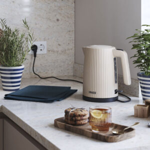 Princess Wave 142337 Retro Waterkoker Beige 1,7 Liter – 2200W, BPA-vrij en 360° Draaibaar - Afbeelding 4