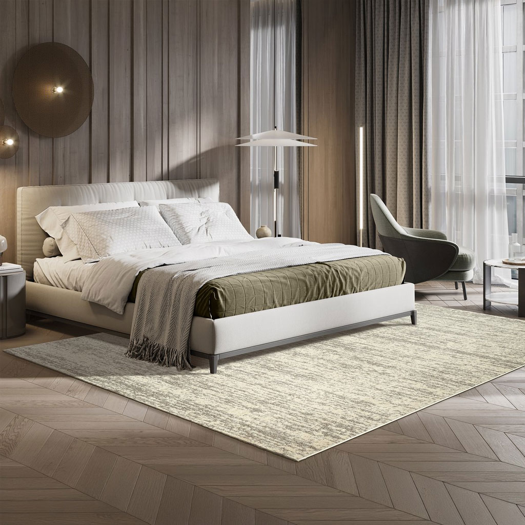 Muratap Relax Oslo Vloerkleed Crème 160×230 cm – Modern Laagpolig Tapijt - Afbeelding 2