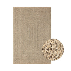 The Carpet Kansas Binnen- en Buitenkleed Naturel 160×230 cm – Jute-Look, Weer- en UV-bestendig - Afbeelding 3